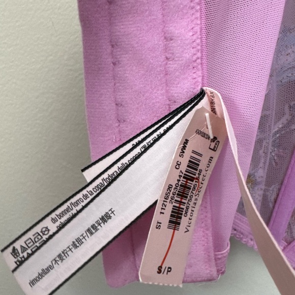 Victoria’s Secret Dream Angels Floral Embroidered Cap Sleeve Corset Top NWT - Picture 11 of 12